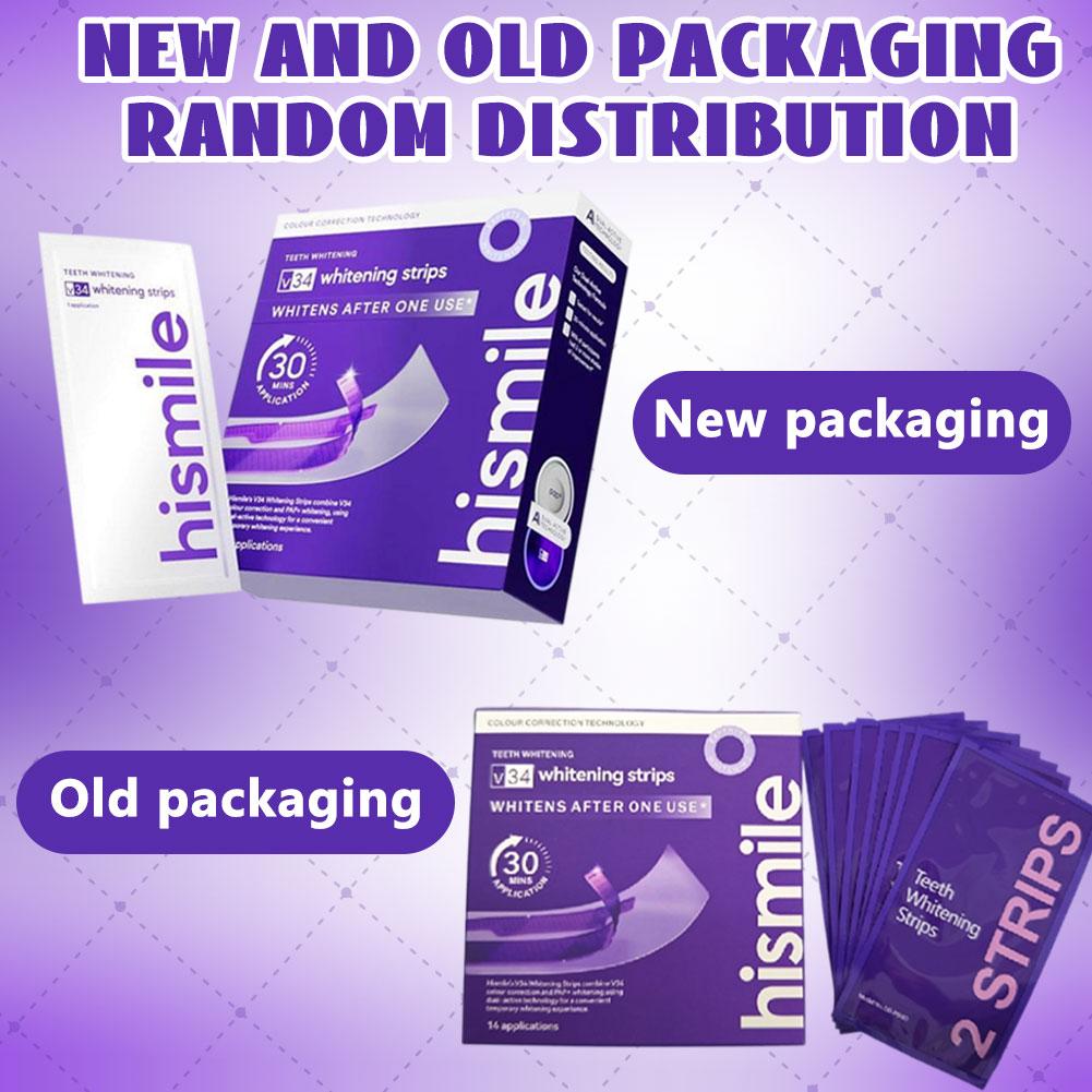 Teeth Whitening Strips Permanent - แถบฟอกสีฟันสีม่วง ฟื้นฟูฟันขาวสดใส สุขอนามัยในช่องปาก ทำความสะอาดอย่างอ่อนโยน แผ่นฟอกสีฟันทุกวัน การดูแลช่องปาก