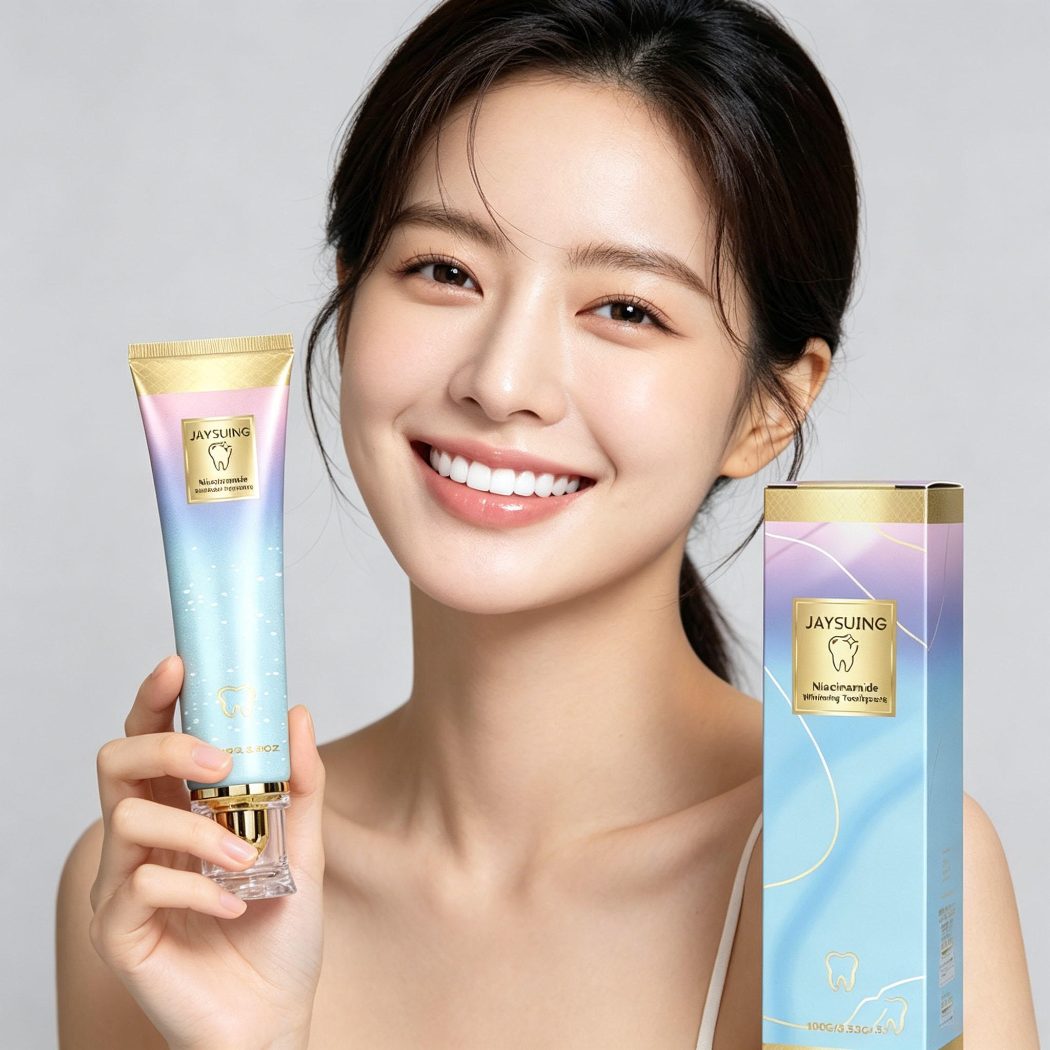 Teeth Whitening Naturally - ﻿ ยาสีฟันไวท์เทนนิ่งไนอาซินาไมด์ ขจัดคราบฟันเหลือง ลดกลิ่นปาก บรรเทาอาการปวดเหงือก ลมหายใจสดชื่น