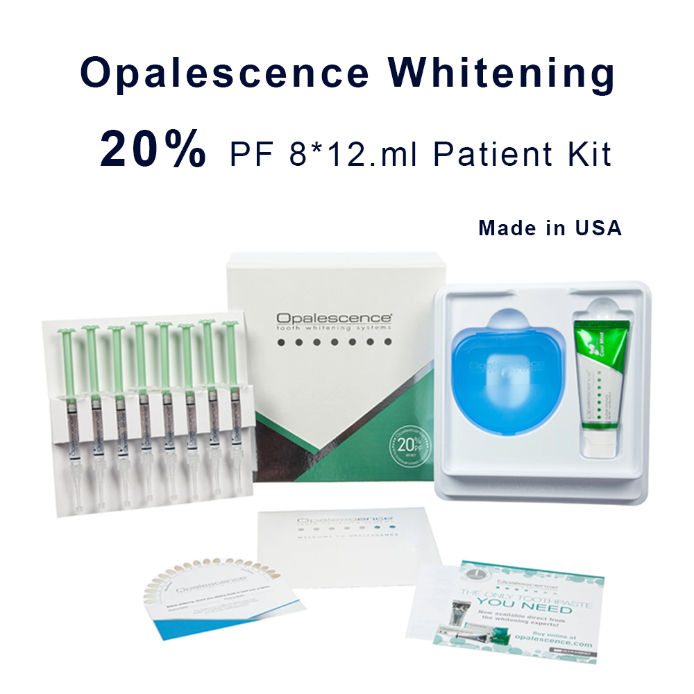 Teeth Whitening Led Kit - 20% pF 20 16ชุดเจล8x1.2มล. ชุดคนไข้อัลตร้าเดนต์ฟอกสีมืออาชีพที่บ้านวัสดุทันตกรรม16%