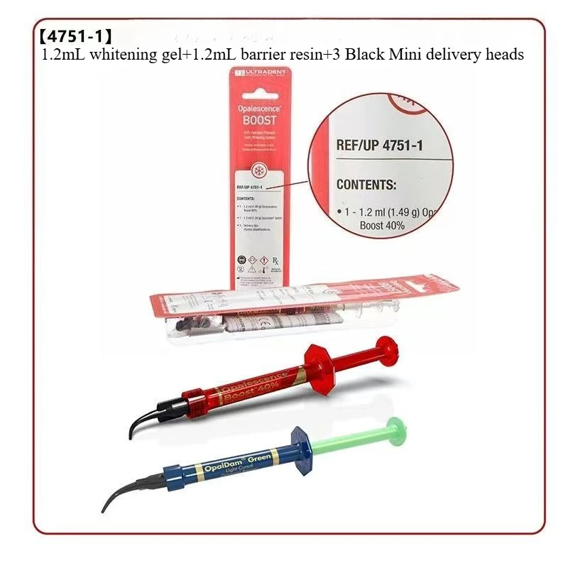 Teeth Whitening Kit With Light - เจลฟอกสีฟันไฮโดรเจนเปอร์ออกไซด์ 40% สำหรับคลินิกทันตกรรม ชุดฟอกสีฟันเฉพาะทาง พร้อมเรซิ่นกั้นแสง