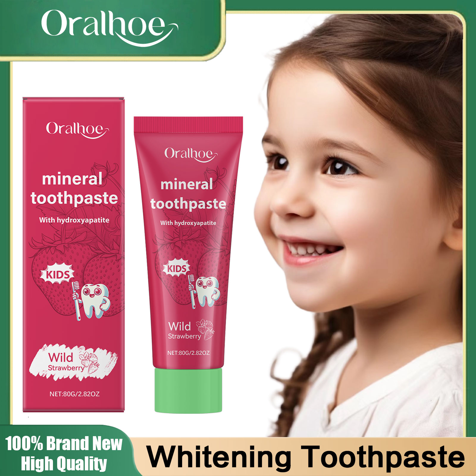 Teeth Whitening Naturally - ยาสีฟันป้องกันฟันผุสําหรับเด็กบรรเทาอาการปวดฟันลบกลิ่นปากส่งเสริมความสดชื่นในช่องปากปกป้องฟันไวท์เทนนิ่งยาสีฟัน