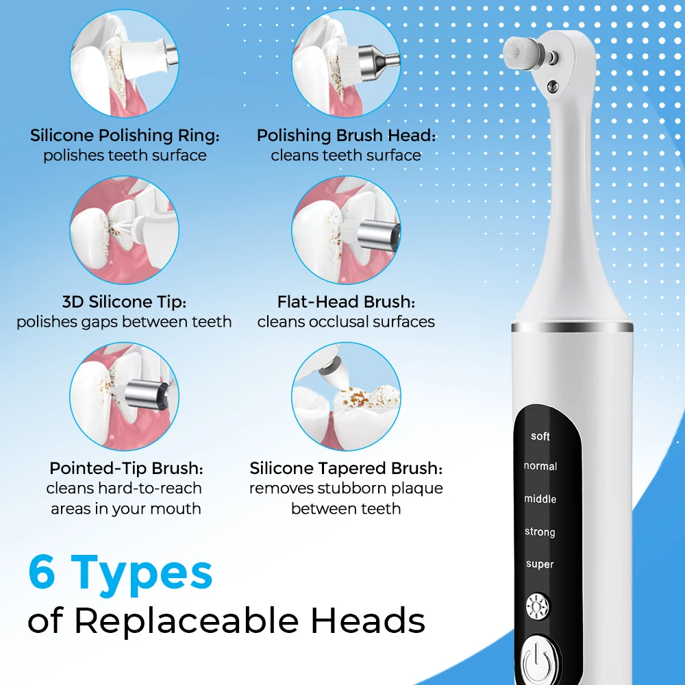 เครื่องขัดฟันไฟฟ้า ขจัดคราบหิน - Teeth Whitening Kit With Light บทวิจารณ์และราคา