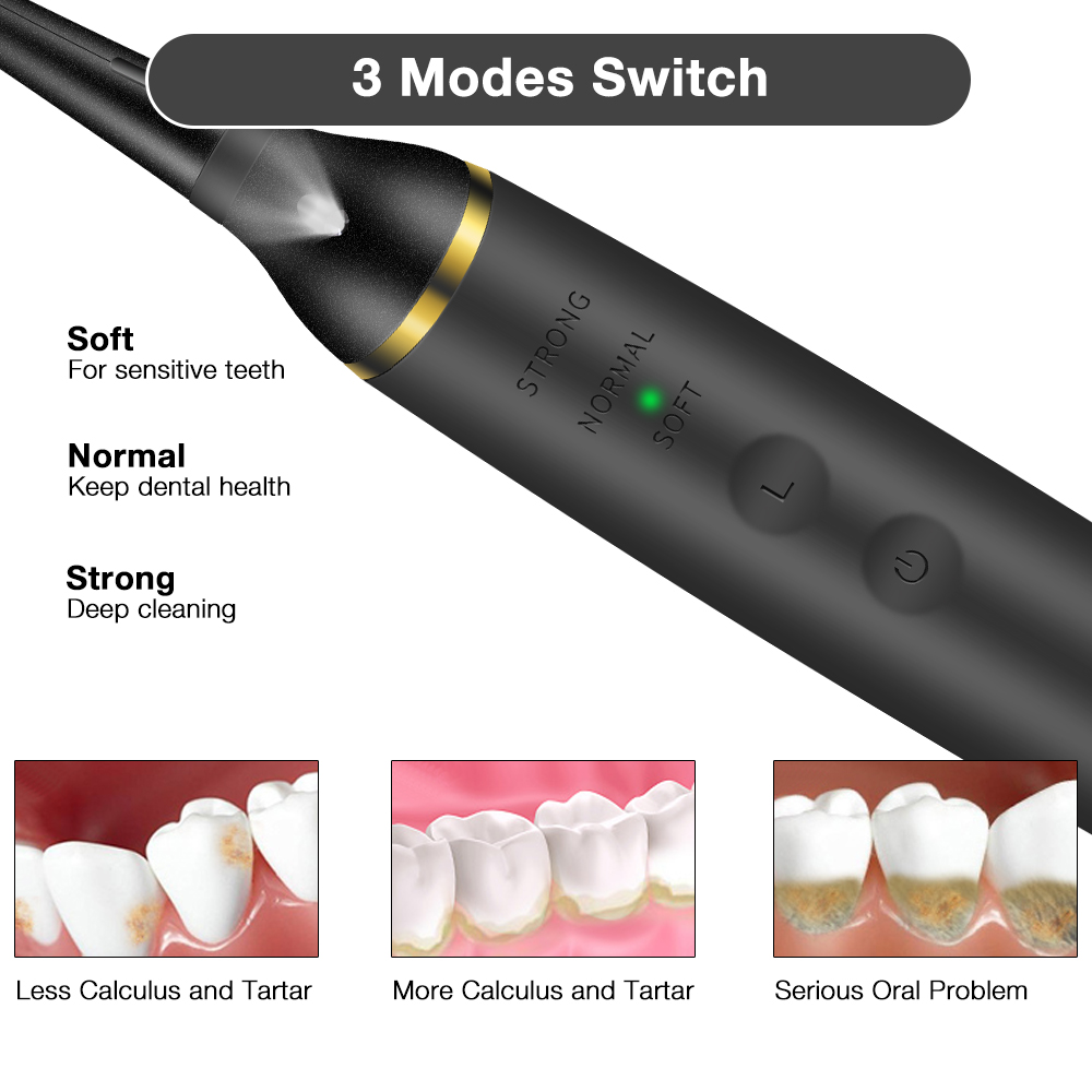 เครื่องขูดหินปูนไฟฟ้าแบบพกพาพร - Teeth Whitening Led Kit บทวิจารณ์และราคา