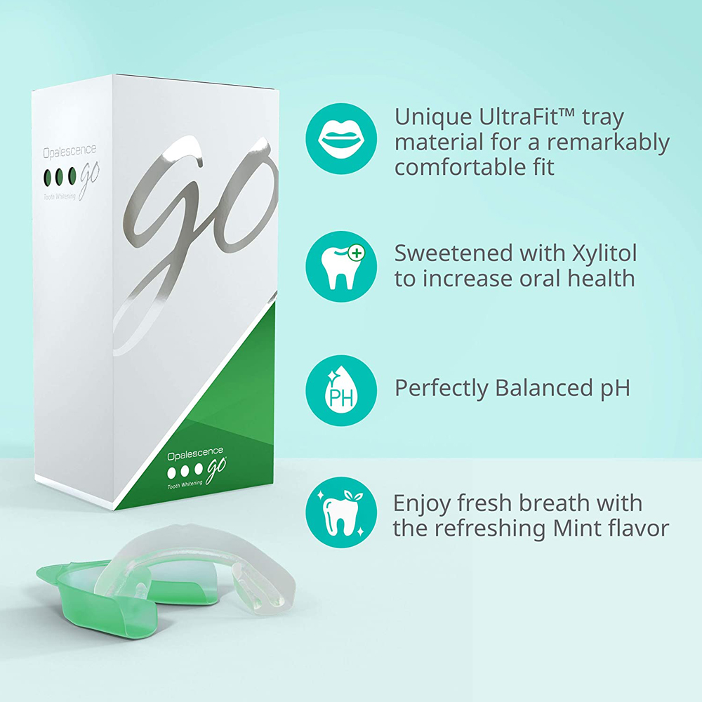 เครื่องฟอกฟันขาวไฮโดรเจนเปอร์อ - Teeth Whitening Opalescence Go บทวิจารณ์และราคา