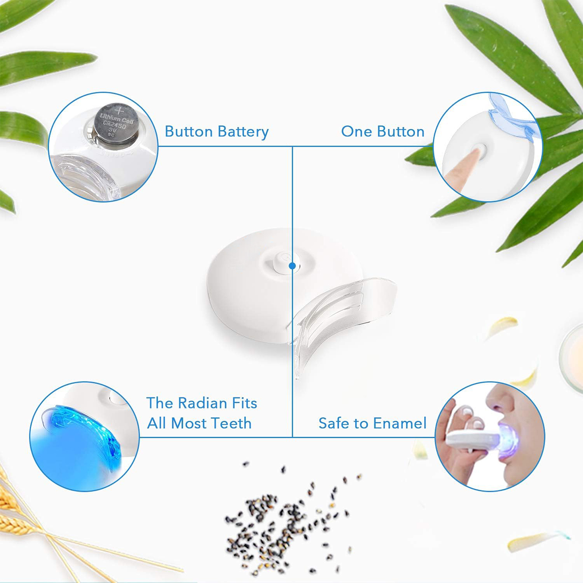 ชุดฟอกสีฟัน - เครื่องฟอกสีฟันไ - Teeth Whitening Kit With Light บทวิจารณ์และราคา