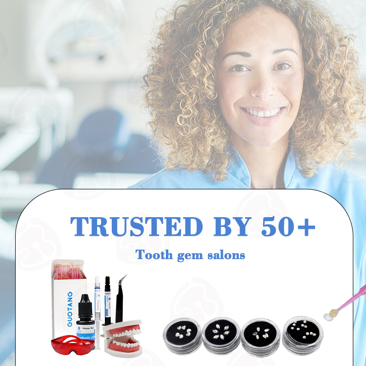 ชุดอุปกรณ์ติดเพชรฟันแบบมืออาชี - Teeth Whitening Kit With Light บทวิจารณ์และราคา