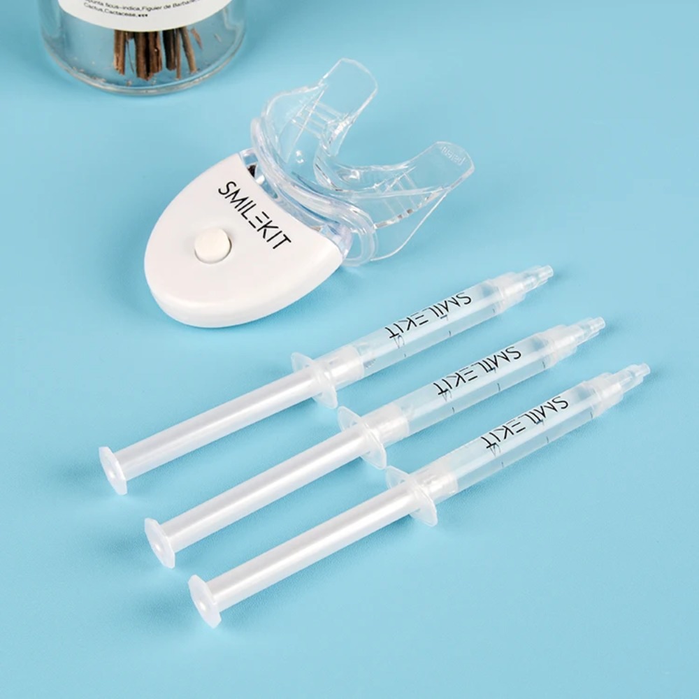 เครื่องฟอกฟันขาวแบบพกพา LED ชุ - Teeth Whitening Led Kit บทวิจารณ์และราคา