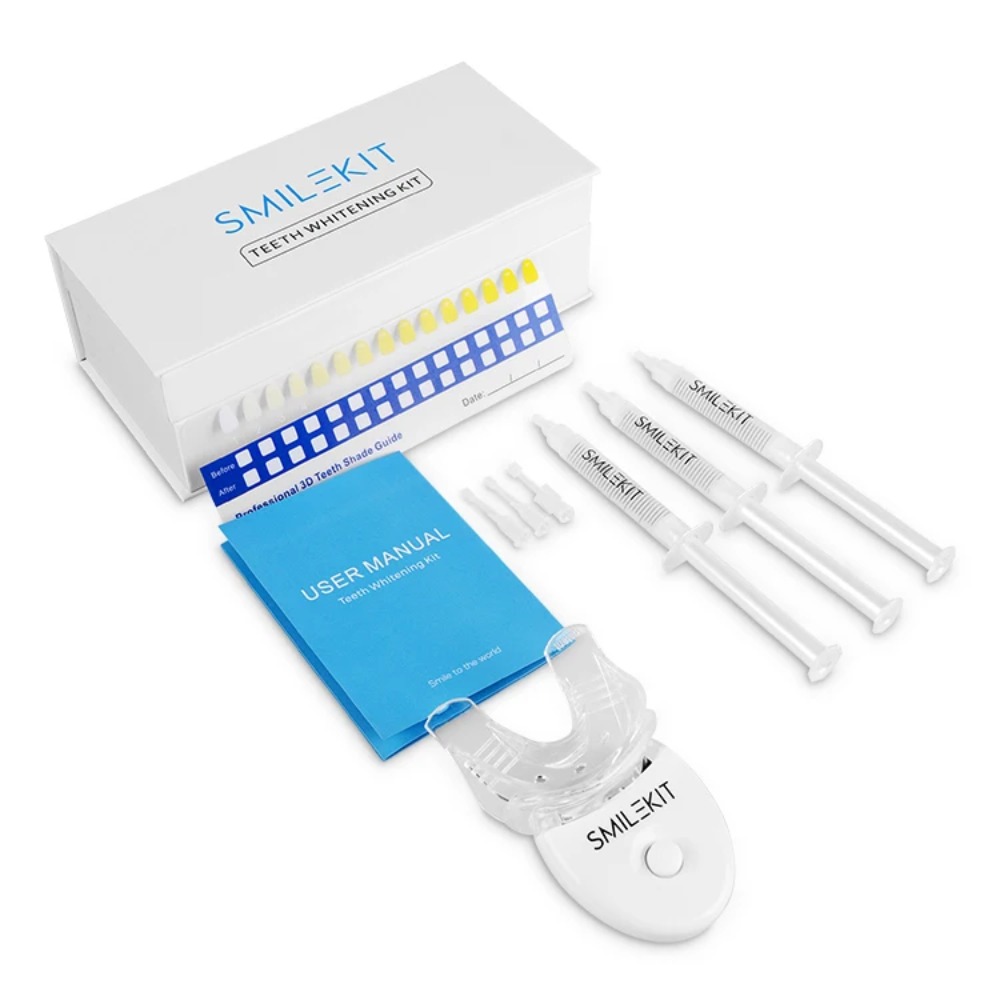เครื่องฟอกฟันขาวแบบพกพา LED ชุ - Teeth Whitening Led Kit บทวิจารณ์และราคา