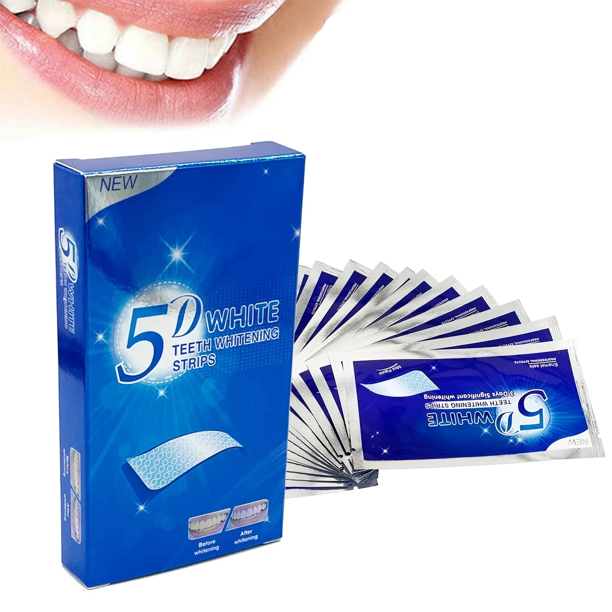แผ่นฟอกฟันขาว White Tooth สำหร - Teeth Whitening Strips Permanent บทวิจารณ์และราคา