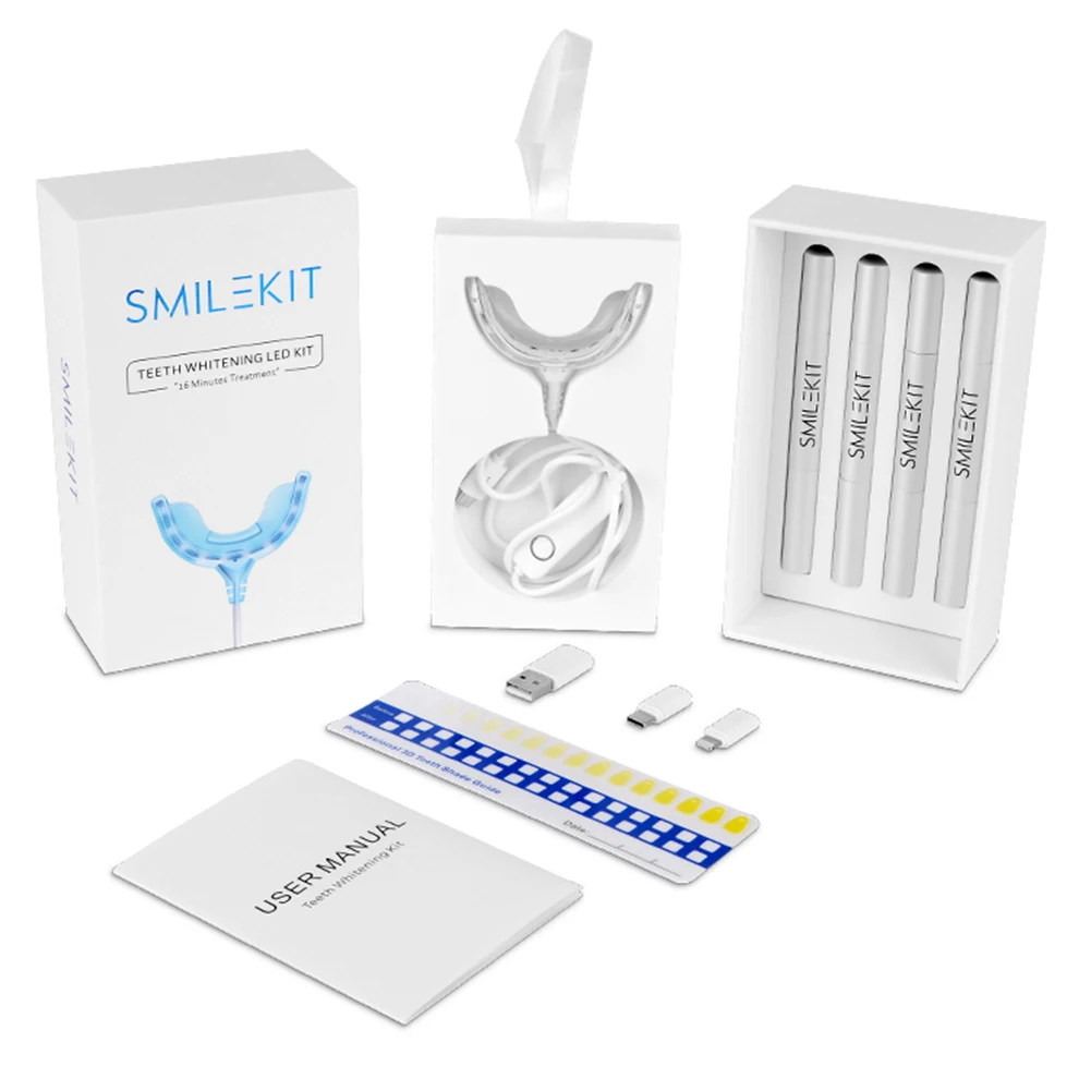 สมาร์ทจับเวลา 16 LED แสงเย็นชุ - Teeth Whitening Led Kit บทวิจารณ์และราคา