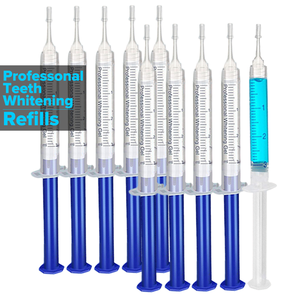 เจลฟอกสีฟันแบบเติม หลอดฉีดยาเจ - Teeth Whitening Led Kit บทวิจารณ์และราคา