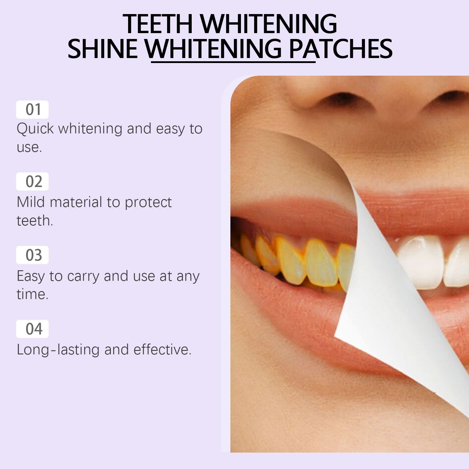 แผ่นฟอกสีฟันสีม่วง – ขจัดคราบพ - Teeth Whitening Strips Permanent บทวิจารณ์และราคา