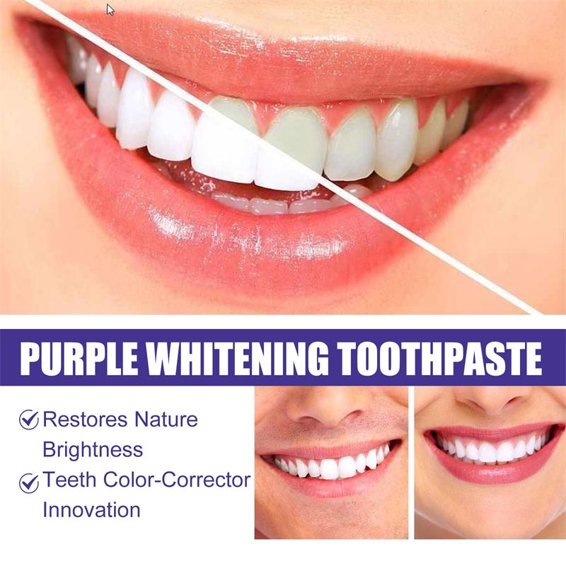 ยาสีฟันมูสฟอกสีฟัน 9D สีม่วง ข - Teeth Whitening Naturally บทวิจารณ์และราคา