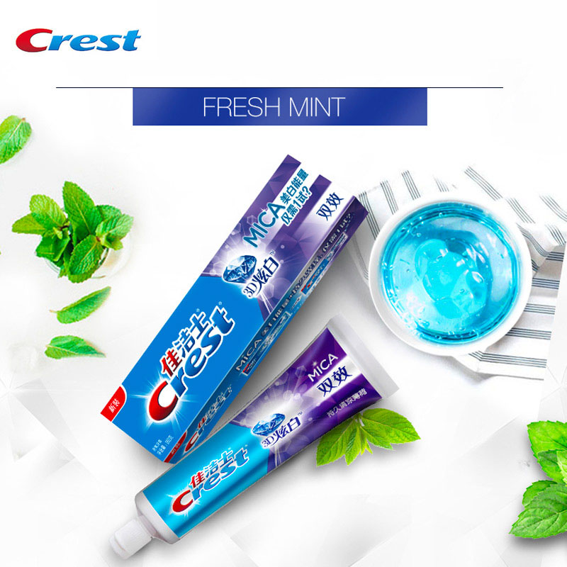 Crest 3D MICA ยาสีฟันฟลูออไรด์ - Teeth Whitening Naturally บทวิจารณ์และราคา
