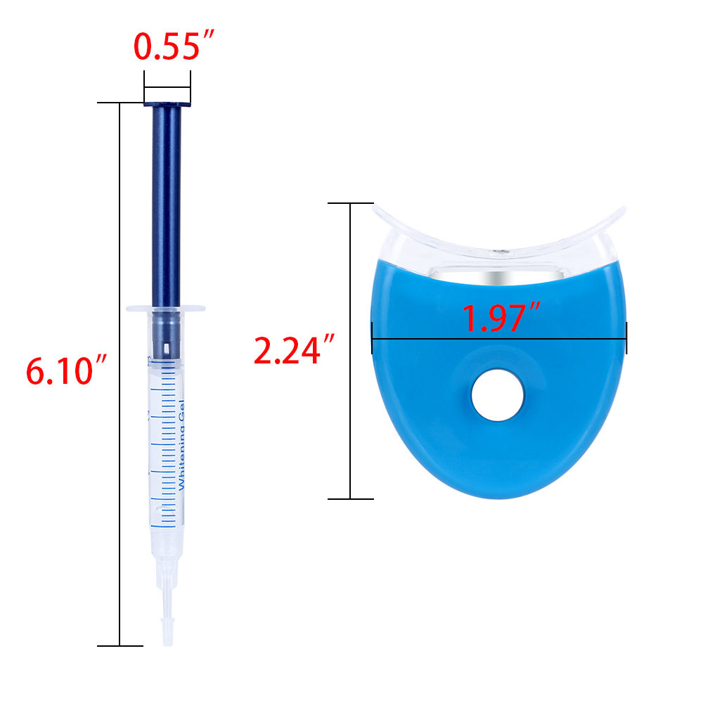 1 ชุดฟันไวท์เทนนิ่ง 44% เปอร์อ - Teeth Whitening Kit With Light บทวิจารณ์และราคา