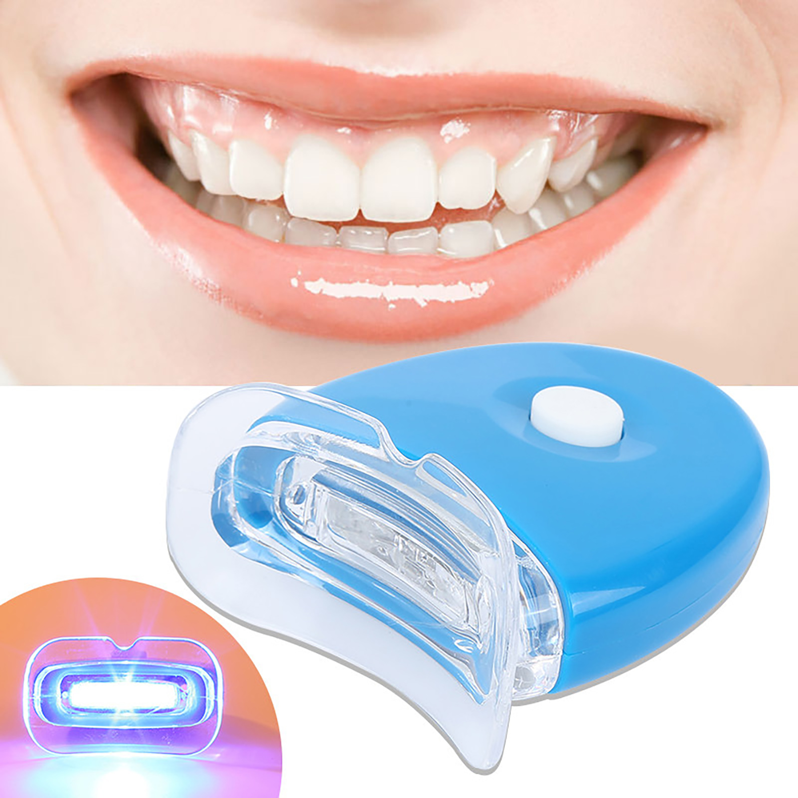 เครื่องเร่งฟอกสีฟันความไวแสงเค - Teeth Whitening Led Kit บทวิจารณ์และราคา