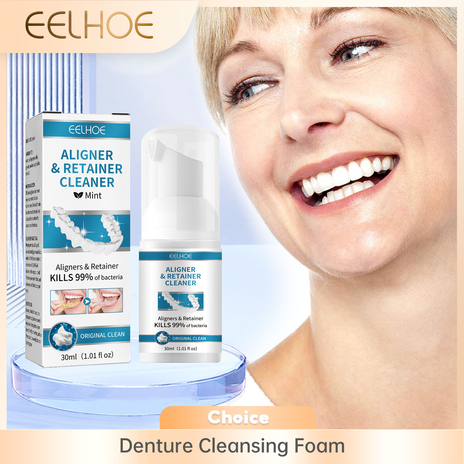 Aligner ฟันปลอมทําความสะอาดโฟม - Teeth Whitening Naturally บทวิจารณ์และราคา
