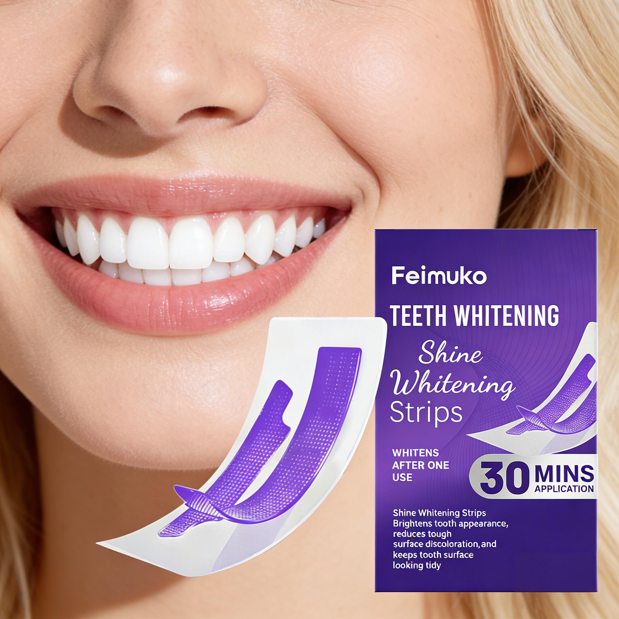 แถบฟอกสีฟัน ลดความไวต่อการระคา - Teeth Whitening Strips Permanent บทวิจารณ์และราคา