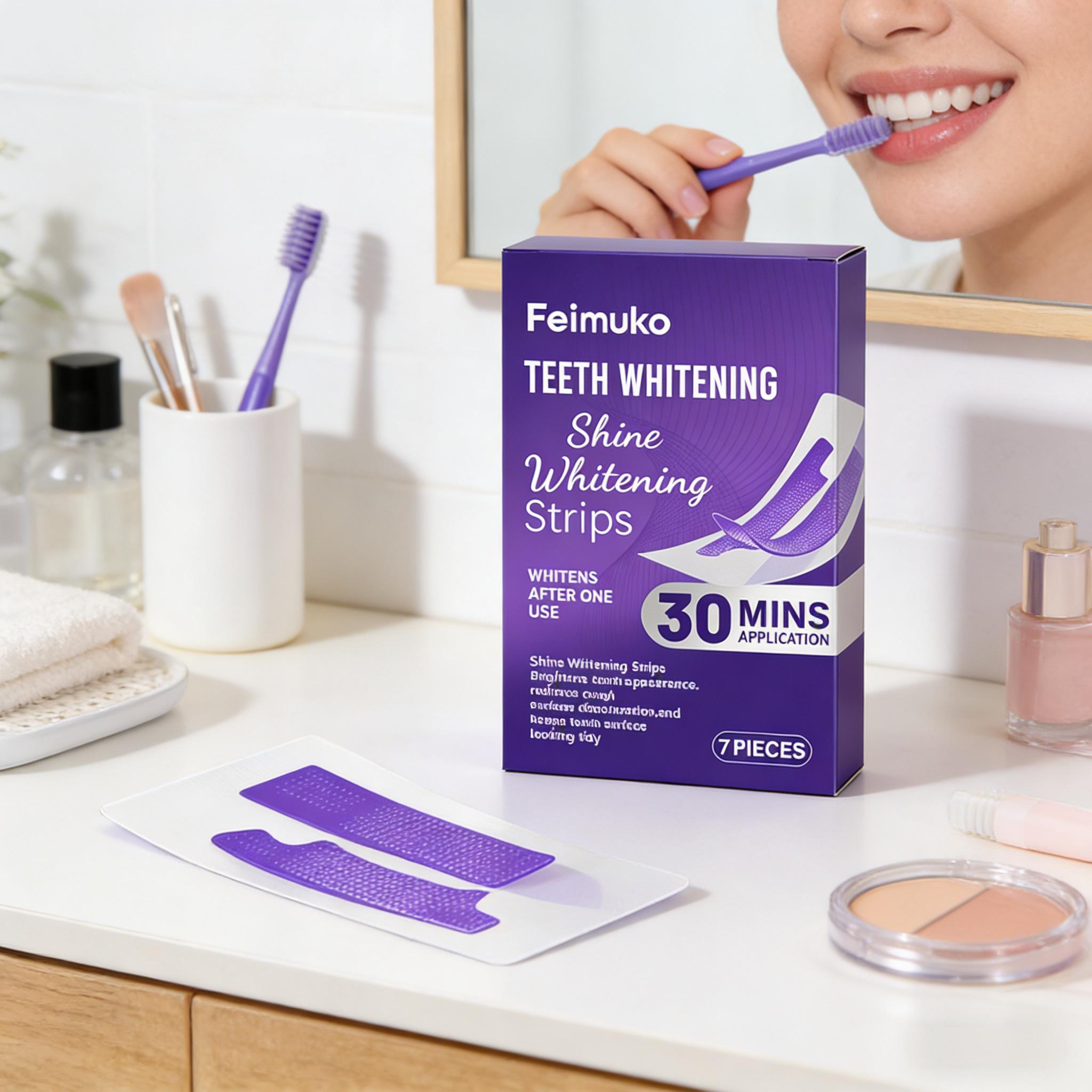 แถบฟอกสีฟัน ลดความไวต่อการระคา - Teeth Whitening Strips Permanent บทวิจารณ์และราคา