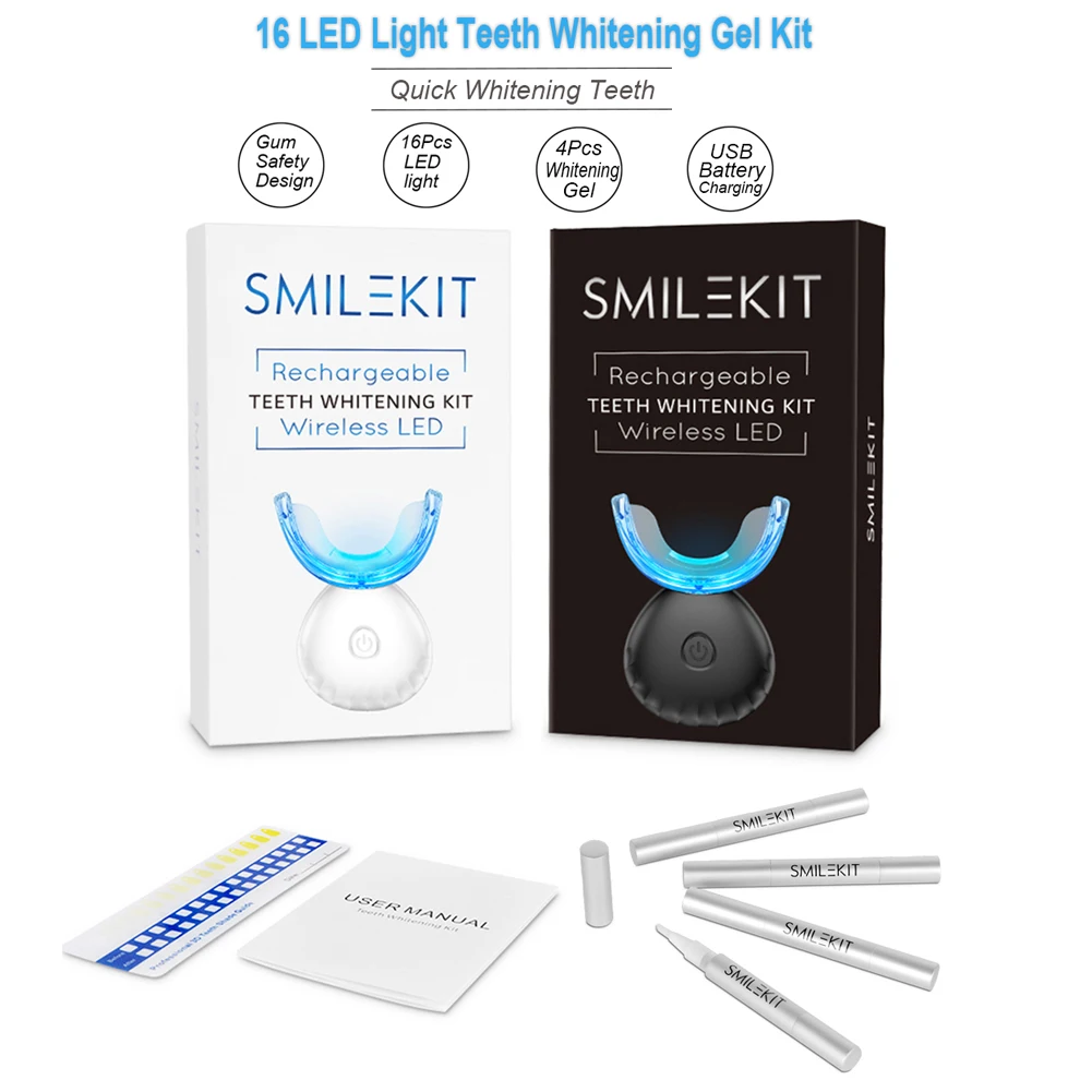 ทันตกรรมชุดฟอกสีฟัน Mini 16 LE - Teeth Whitening Led Kit บทวิจารณ์และราคา