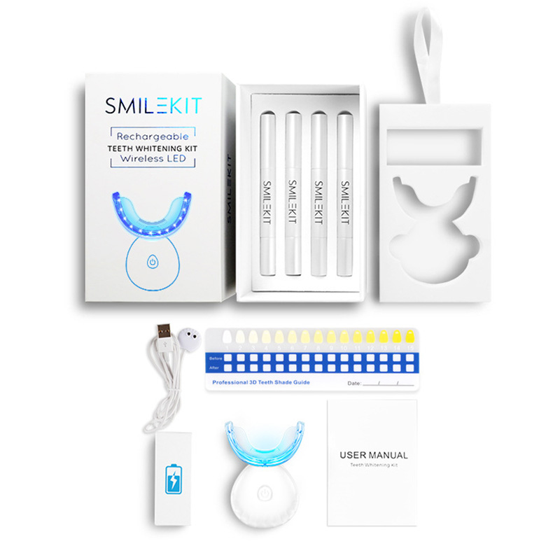 ใหม่ไฟฟ้าฟอกสีฟัน LED บ้านไร้ส - Teeth Whitening Led Kit บทวิจารณ์และราคา