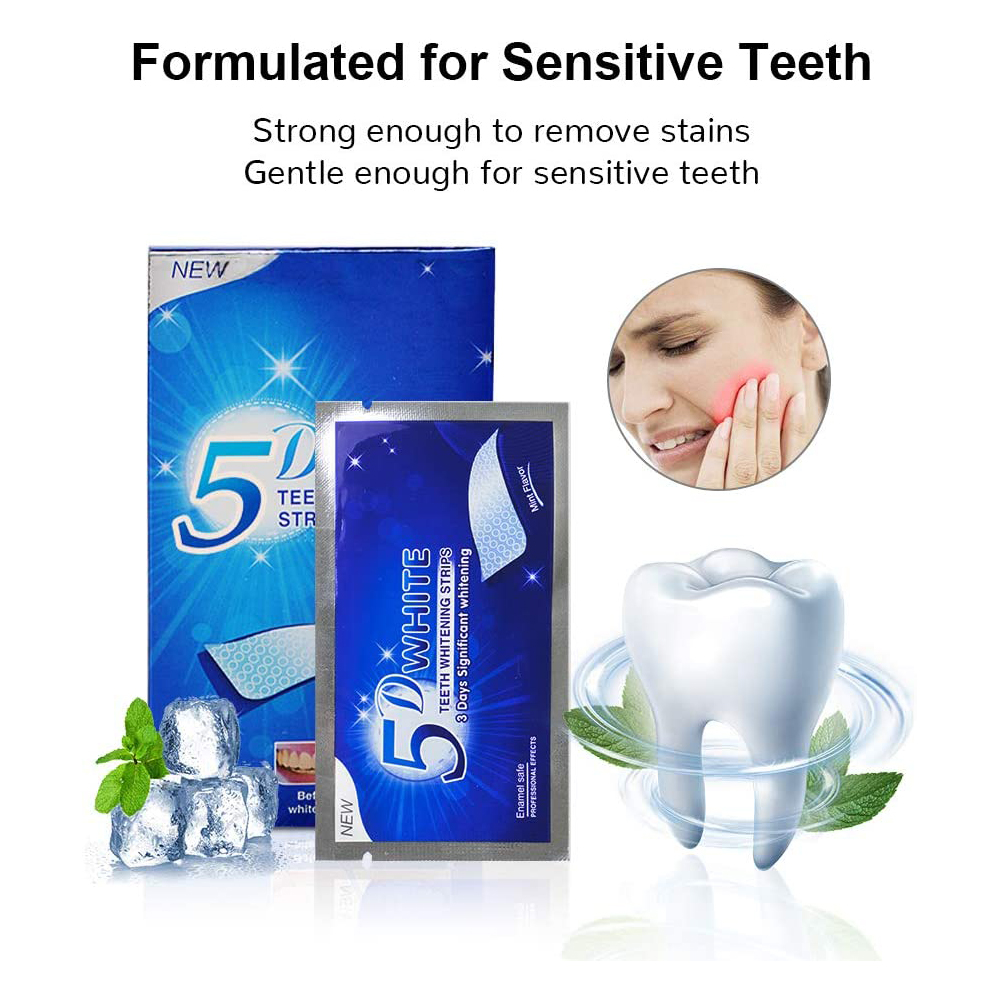 แผ่นฟอกสีฟันขาว 5D ไวท์เทนนิ่ง - Teeth Whitening Led Kit บทวิจารณ์และราคา