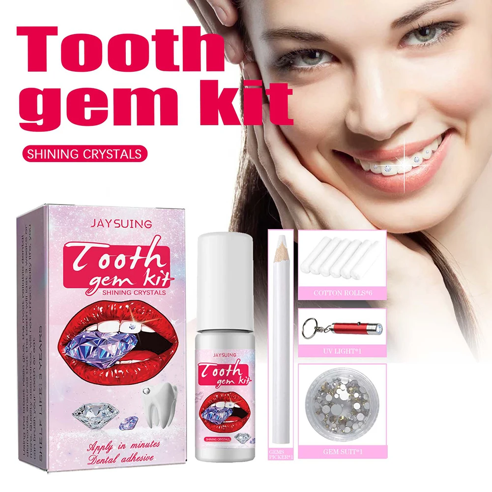ชุดอัญมณีสำหรับฟันแบบทำมือพร้อ - Teeth Whitening Kit With Light บทวิจารณ์และราคา