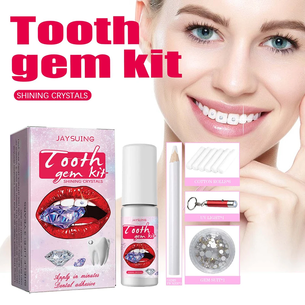 ชุดอัญมณีสำหรับฟันแบบทำมือพร้อ - Teeth Whitening Kit With Light บทวิจารณ์และราคา
